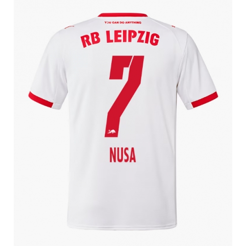 Billige Fotballdrakt RB Leipzig Antonio Nusa #7 Replika Hjemmedrakt 2025-26 Kortermet Billige Fotballdrakt RB Leipzig Antonio Nusa #7 Replika Hjemmedrakt 2025-26 Kortermet